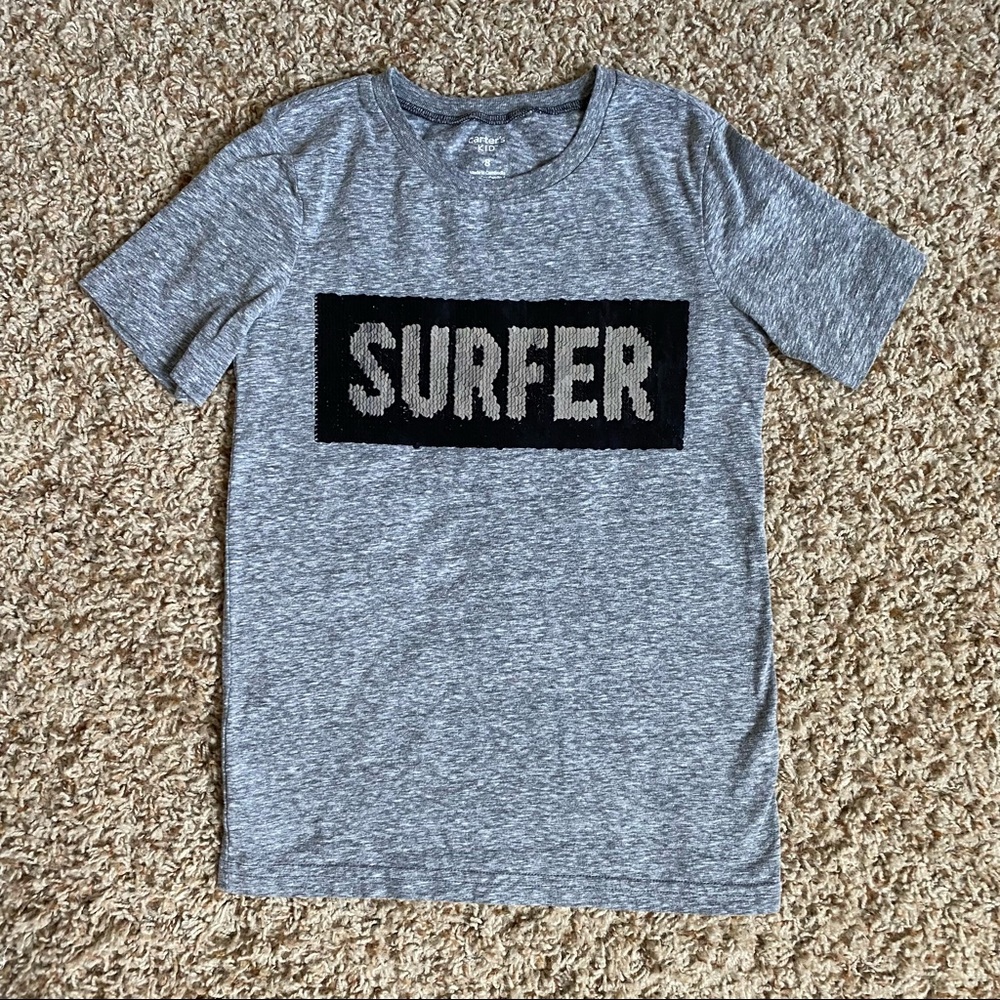 Surfer Pirate Reversible Sequin Tee Carter's